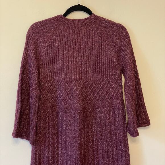 Cabi S long sleeve sweater knit purple fairycore soft cabincore winter cozy - Picture 6 of 7